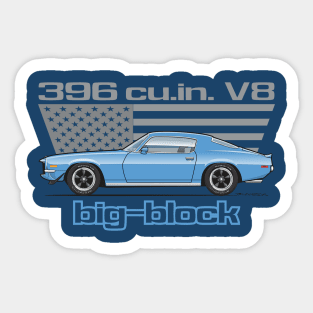 big block-Astro Blue Sticker